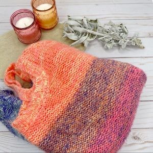 LA Hearts Oversized Knot Rainbow Sweater xs